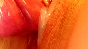 Amazing close-up of a hot MILF's natural tits and asshole