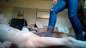 Ballbusting Old Man Takes charge in Porn Video