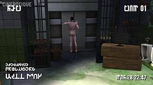 Saw - Uma paródia pornô de terror dos Sims 4 com legendas em inglês